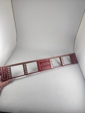 1938-9 Wurlitzer  500  Jukebox Title Strip Plate Red Metal Board Directions