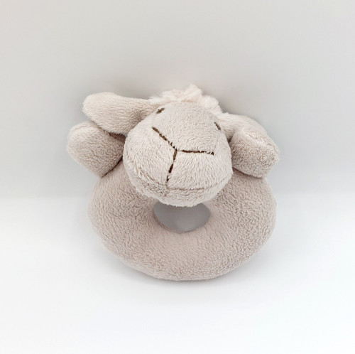 Doudou hochet peluche mouton