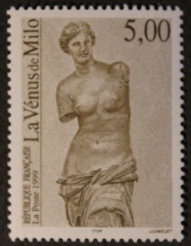 Timbre france la vénus de - france,