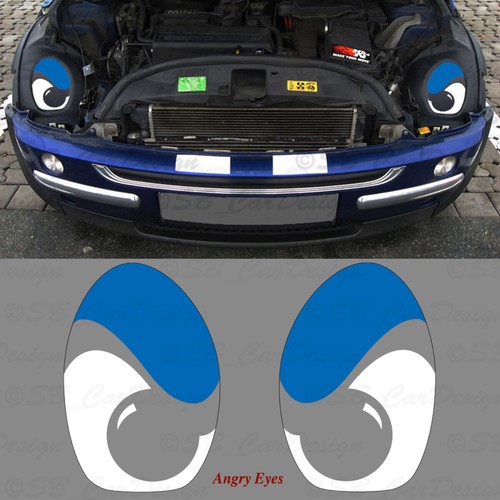 Autocollant angry eyes - angry,