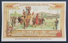 Chromo CHOCOLAT GUERIN BOUTRON Le grand prix de Paris riding