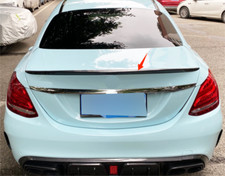 Rear ABS Spoiler Wing Fiber For 2015-2021 Mercedes-Benz C-Class W205 Sedan 4DR