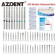 5pc Dental Diamond Burs Round Taper Endo Abraives Drill Friction Grip High Speed