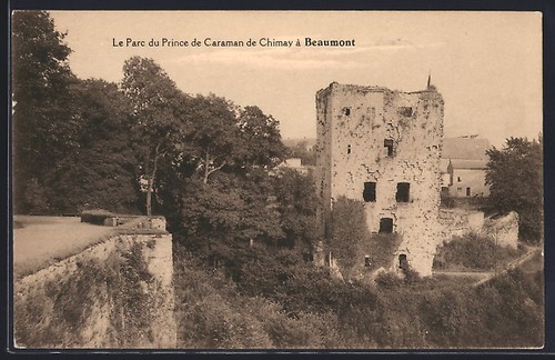 Cpa beaumont parc du - beaumont,, le