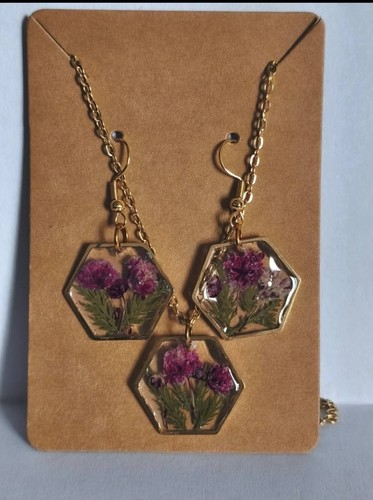 Ensemble bijoux violet - ensemble,