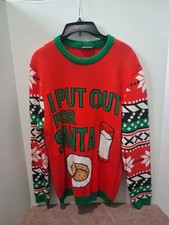 #followme Womens Ugly Christmas Sweater Size Large