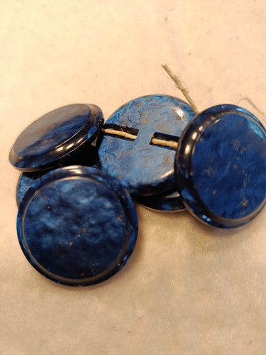 Boutons bleu marine nacrés - boutons,
