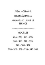 New Holland 920 925 930 935