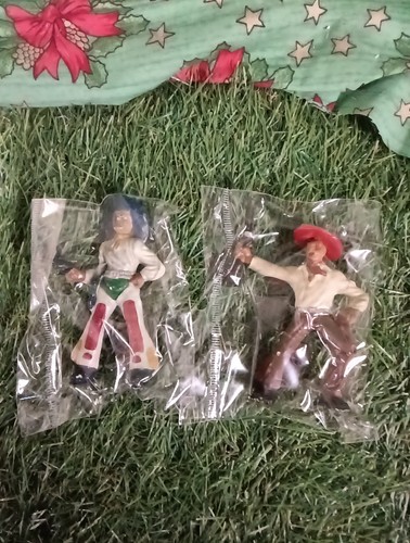 Lot figurines cowboy 10cm - 2,