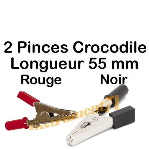 Pinces crocodile longueur 55 - 2,