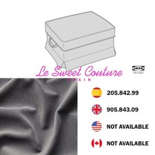 IKEA EKTORP Cover for footstool, Hakebo dark grey 205.842.99 / 905.843.09
