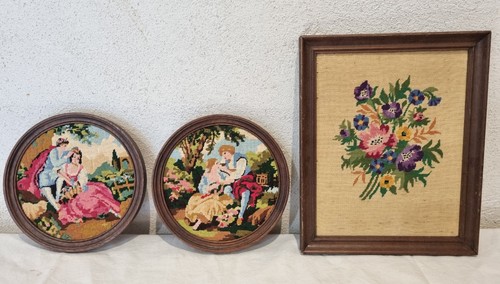 Petit tableau broderie - 3,