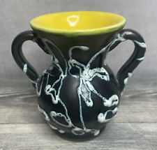 VALLAURIS Petit vase noir à