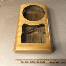 Vintage Art Deco MCM Mauthe Germany  Wall Clock empty Case w/ Glass