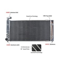 Aluminum Alloy Radiator for VW Golf 2 Corrado VR6 Turbo