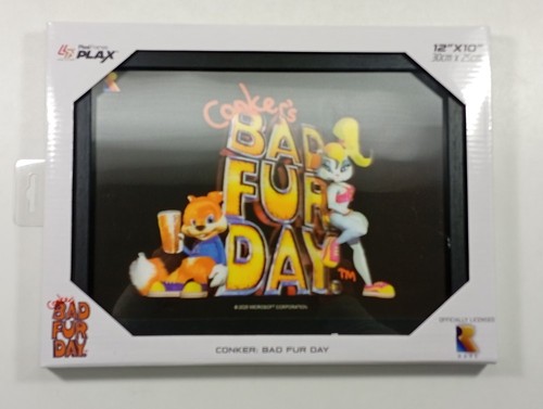 Conker bad fur day framed - conker,