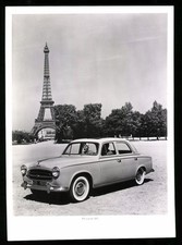 Photographer unknown, view of Paris, Peugeot 403 car with Blick nach dem  