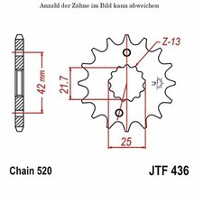PIGNON ACIER 16 DENTS JT