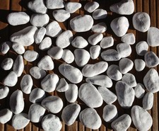 Galets blanc décoratifs pour