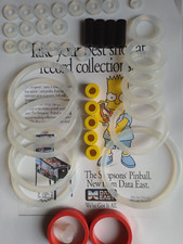 FLIPPER DATA EAST -THE SIMPSONS-KIT ELASTIQUE SILLICONE TRANSPARENT-