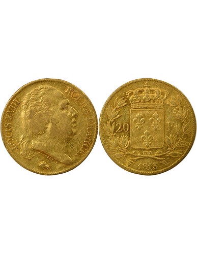 France louis xviii 20 - -,