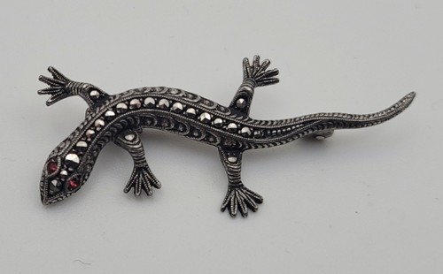 Bijou art déco broche - art, lézard