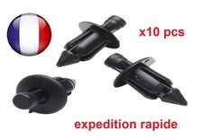 Lot 10 clips 6mm plastique