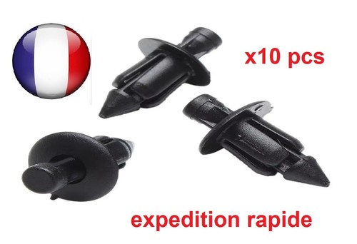 Lot clips 6mm - clips, plastique