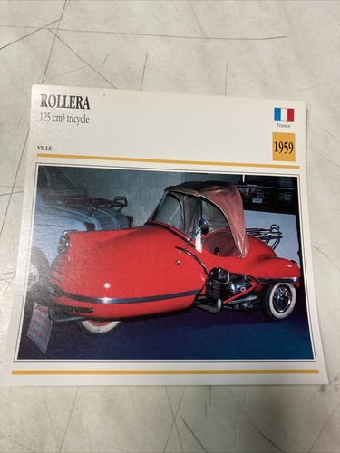 Tricycle rollera 125 - tricycle, 1959