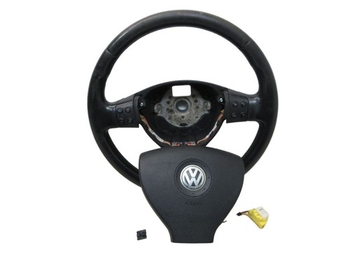 Volant cuir noir - cuir,