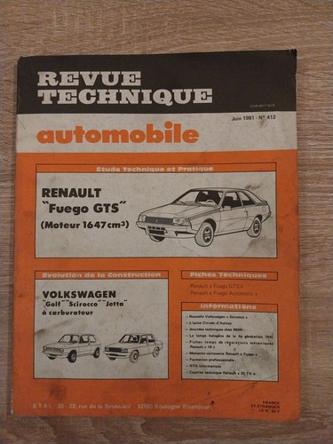 Revue technique renault fuego - renault,