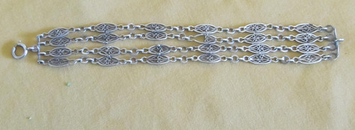 Bracelet argent mailles - bracelet, en