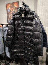 Women's   MONCLER Rare Nylon Down Coat Authentic Size 4 , L Luxury Clothing 