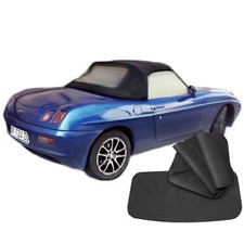 Roadster Cabriolet Toit Souple Softtop Housse Noir pour Fiat Barchetta 183