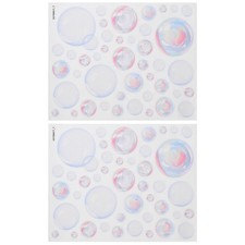  2 Sheets Stickers Salle De