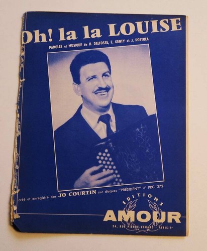 Partition vintage sheet music
