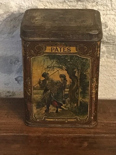 Ancienne boîte fer pates - boîte, "pates"