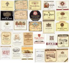 27 ETIQUETTES VINS DE TABLE -