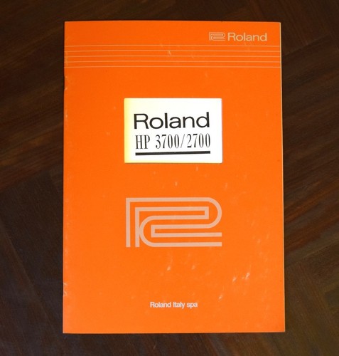 Roland 3700 2700 italian - roland, hp-2700