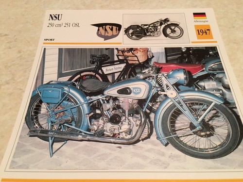 Carte moto nsu 250 - carte,