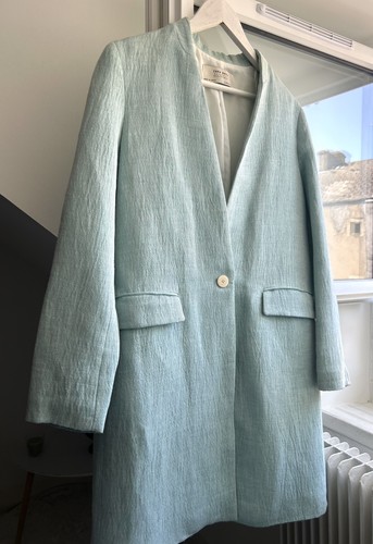 Zara basic mint green coat - ,