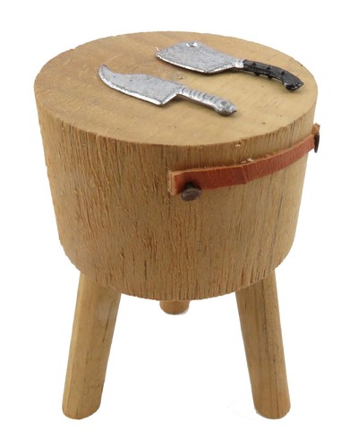Table ronde bloc découper - table,