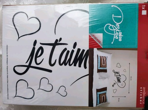 Autocollant sticker t aime - ,