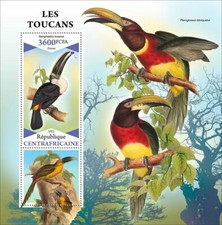 TOUCANS Toucan Tropical Birds/Bird MNH 1v-Stamp Sheet #2223 2022 Central Africa
