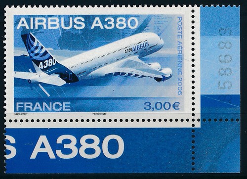 Timbre france 69a airbus - 69a**,