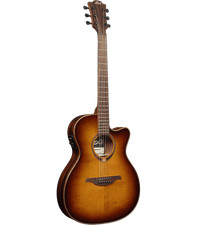 Guitare Folk Electro LAG T118ASCE-BRS Auditorium Slim Cut Brown Shadow Brillant