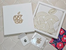 Apple Ginza Store Reopening Commemorative Novelty , Tote Bag Pins Coaster w/Box