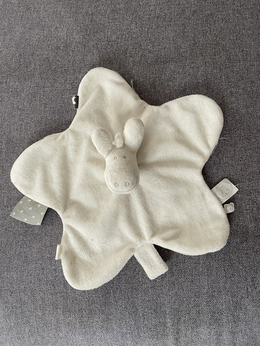 Doudou plat etoile âne - plat,