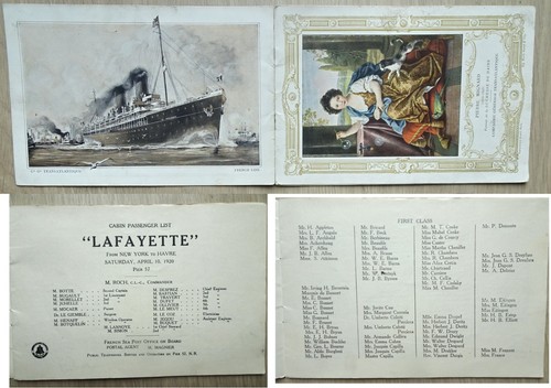 Liste passagers 1920 paquebot - liste,