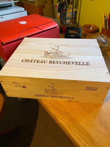 Caisse bois chateau - bois, x3